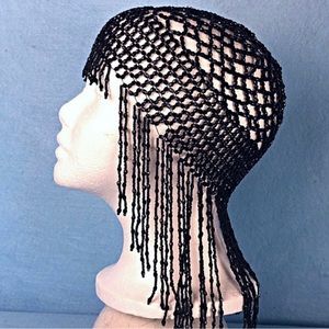 Beaded flapper cleopatra head piece